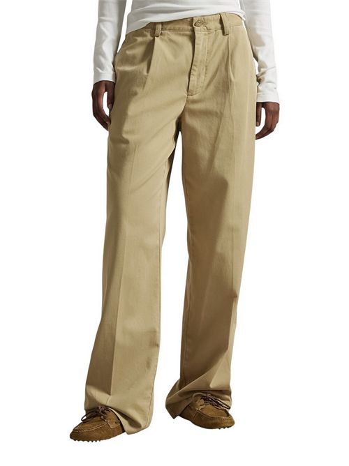 pantalone donna con pinces beige Ralph Lauren | 211A96676001